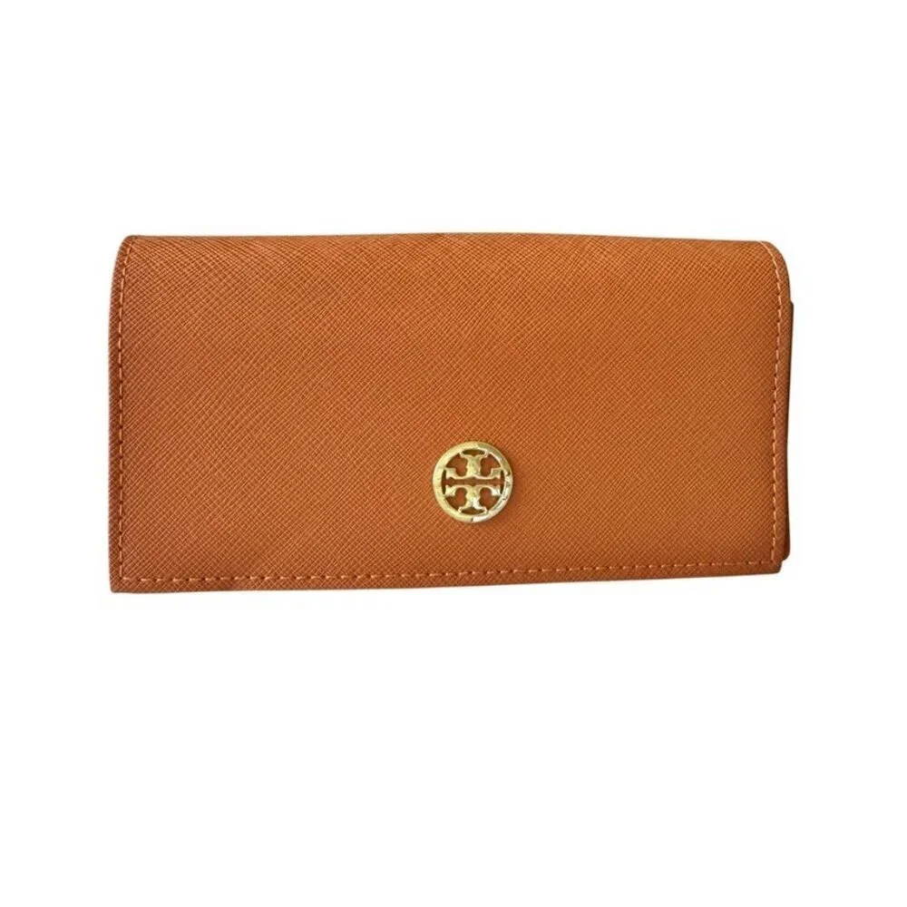 Tory Burch Sunglasses Case Holder faux Saffiano Leather Logo New Without Tags